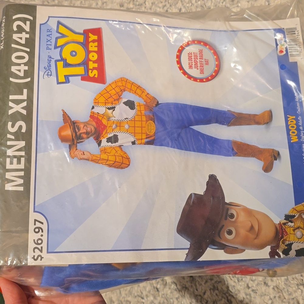 Disney Toy Story Woody Men's L Costume